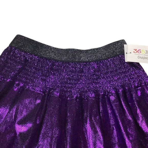 Garanimals Girls Foil Tiered Skirt Metallic Purple Size 8 Elastic Waistband - Picture 9 of 9
